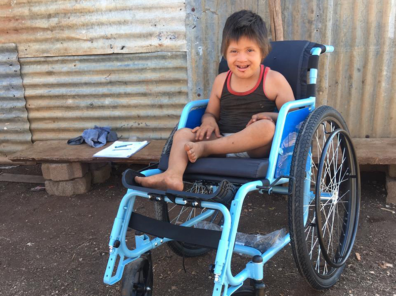 Bringing smiles with wheelchairs