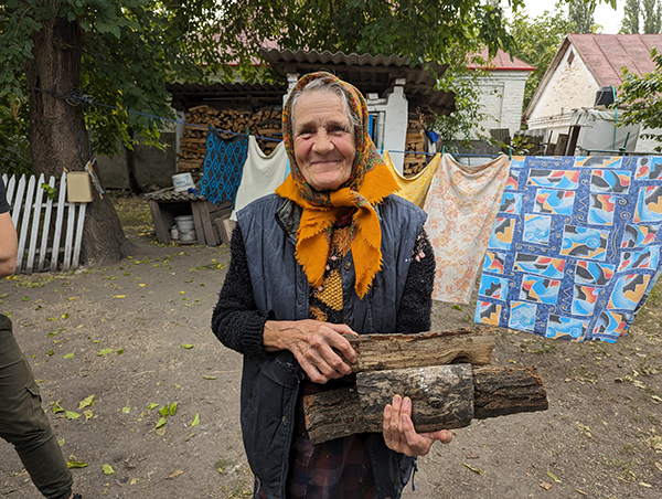 Ukrainian Widow Depends on God for Firewood